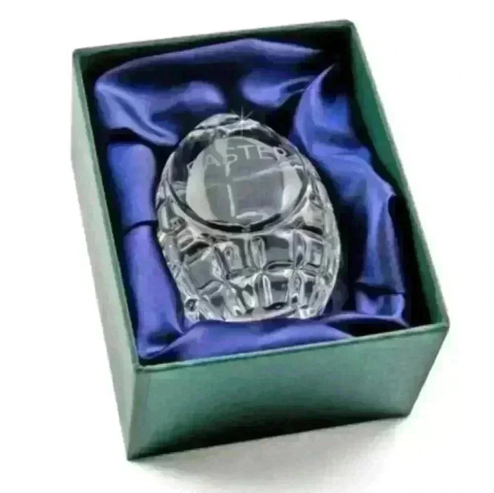 EASTER Ukrainian Crystal Engraved 3" Egg w/ Gift Box by BestPysanky